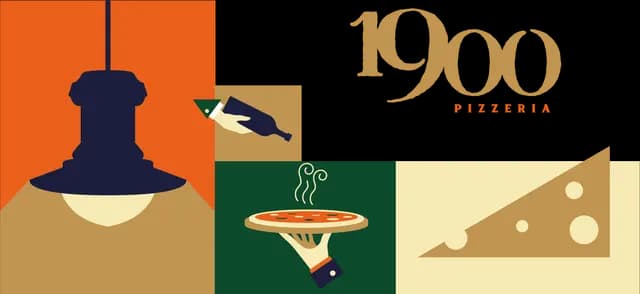 1900 Pizzaria Logo